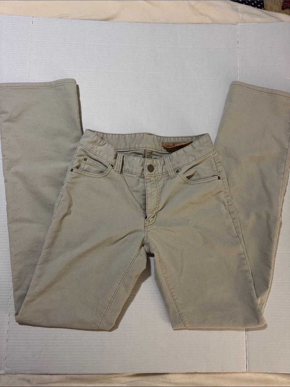 GAP Women's Straight-Leg Corduroy Jeans in Light Beige Limited Edition 179
